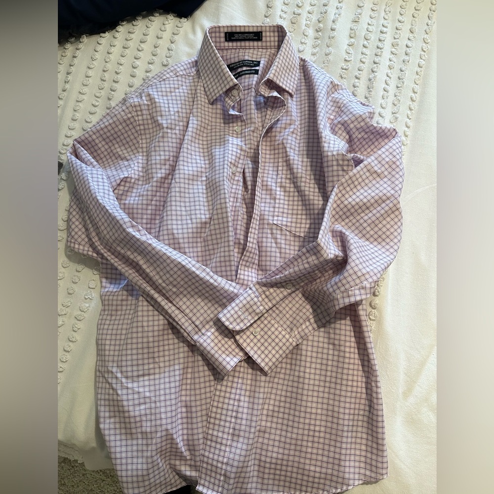 Men’s pink/blue Forsyth of Canada button down